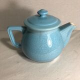 Théière céramique craquelée bleue