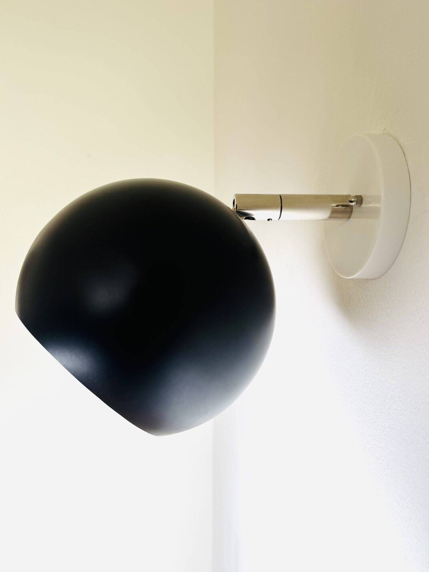 A5-1300 Globe Wall Lamps In Black By Raak Amsterdam, The Netherlands 1970S