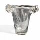 Daum, crystal vase with coiled sockets circa 1970