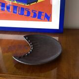 Organic modern wood tray / vide poche, France 1960s