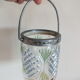 Antique Crystal Moulded Biscuit Bucket Painted Diamond Tips