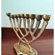 Vintage brass wainberg m8534 israel menora 9 candle holder