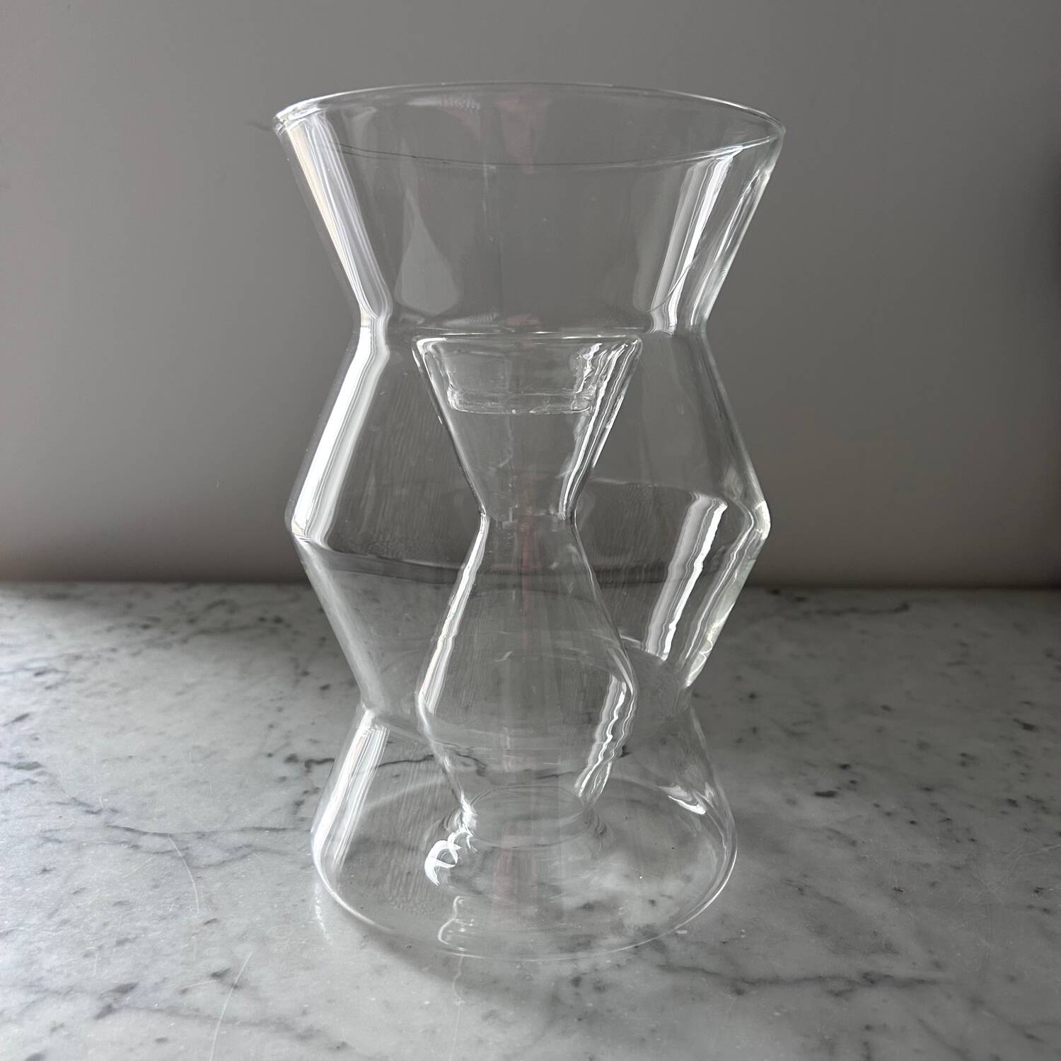 Habitat designer glass candle holder