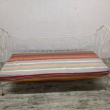 Antique bench / old wrought iron bed