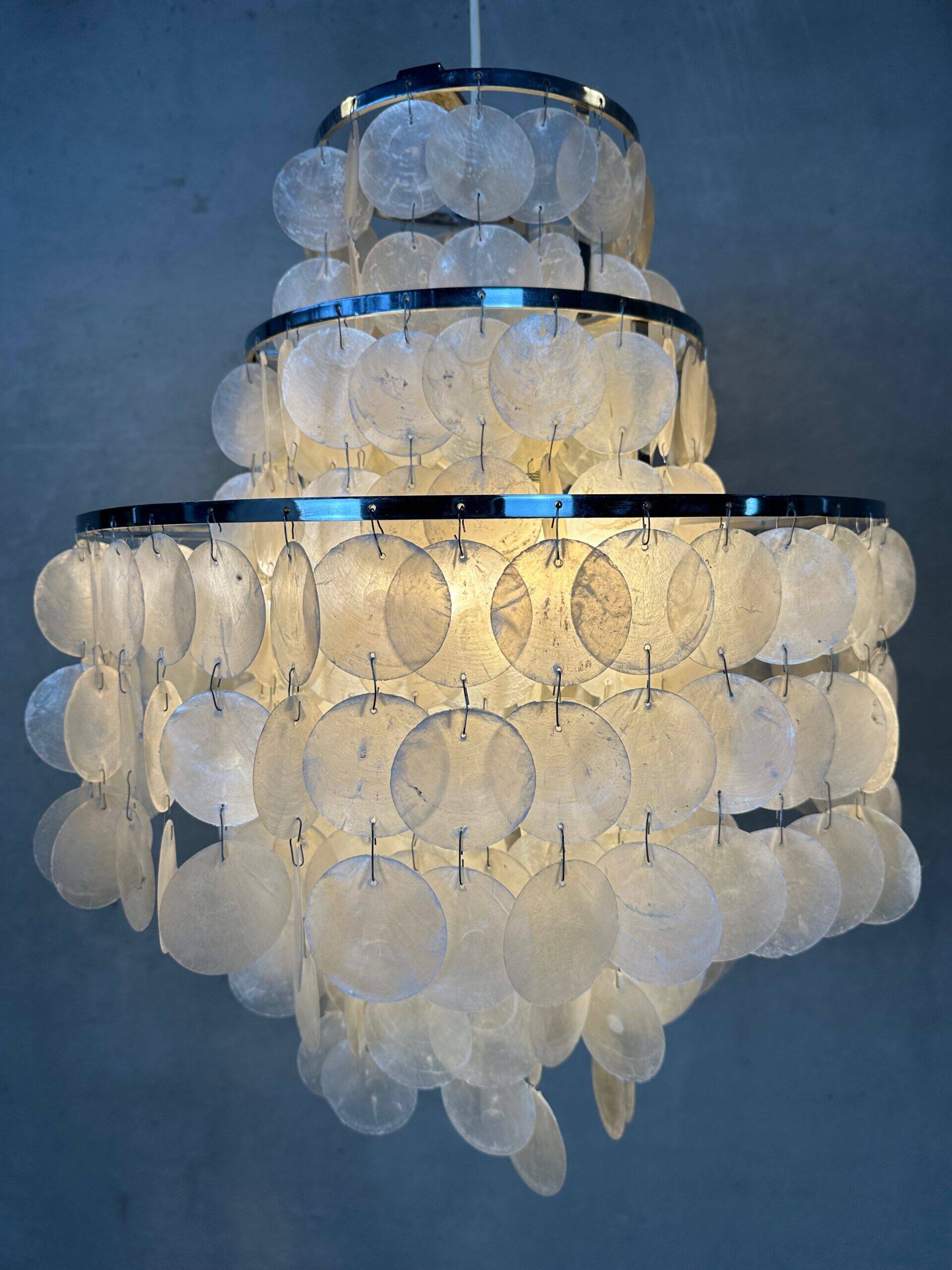 Vintage XL shell chandelier