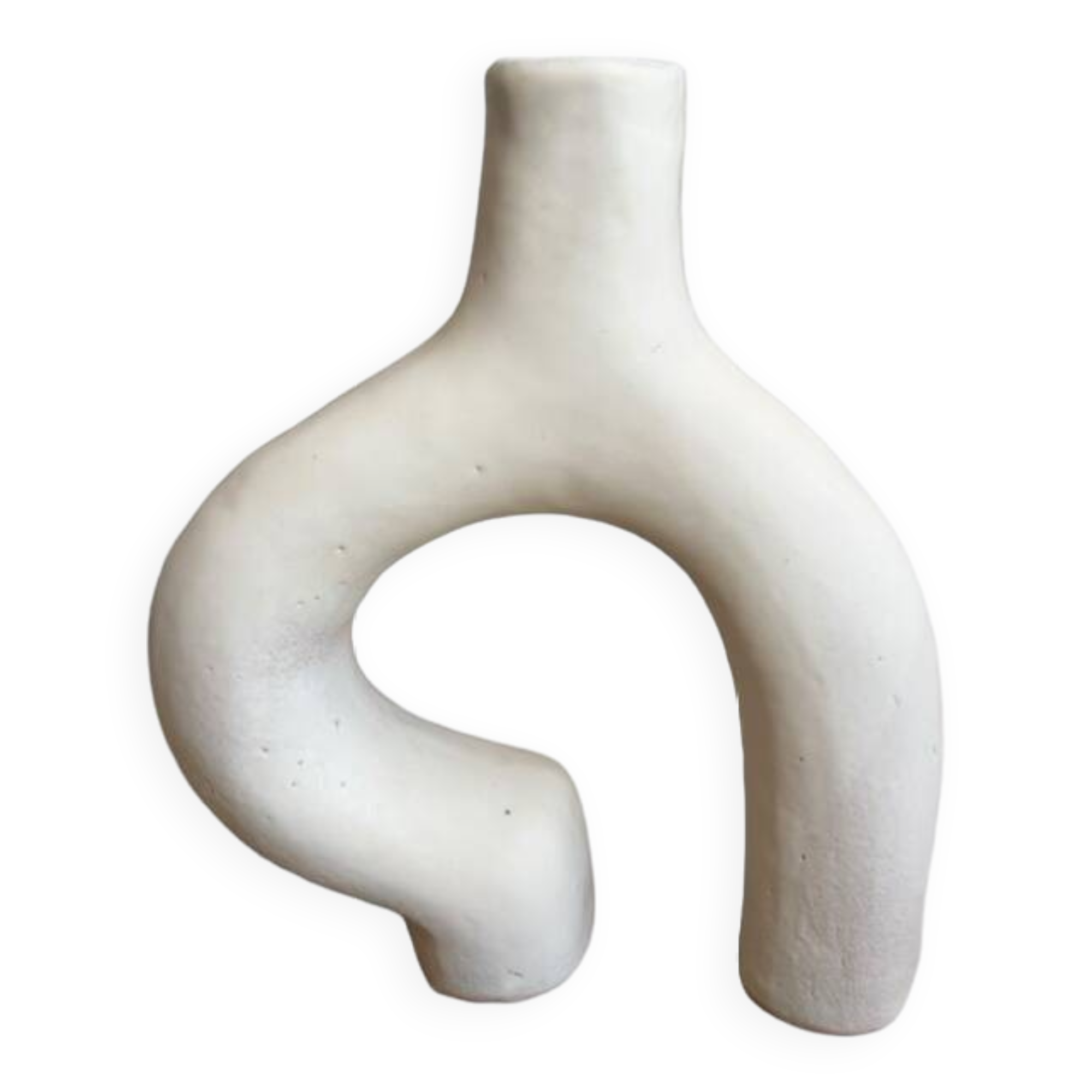 White ceramic vase