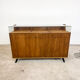 Vintage oak shop jewellery display counter with drawers