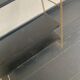 Vintage 1960 String wall shelf black and gold - 60 x 48 cm