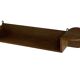 Vintage wooden wall shelve rack bookshelf in wood minimalist