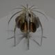 Beautiful Murano glass and brass table lamp, Italy 1950s