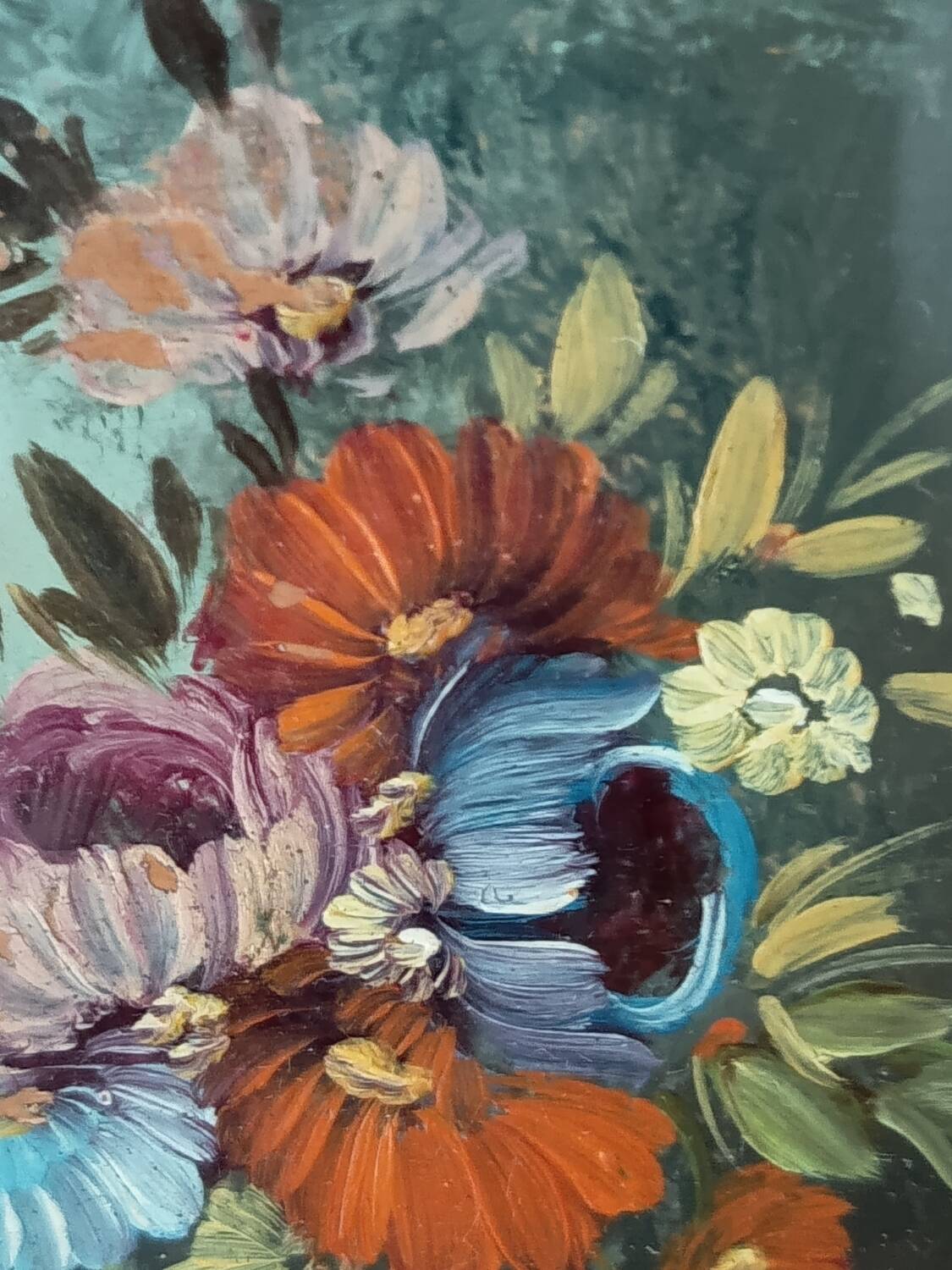 Acrylic floral painting