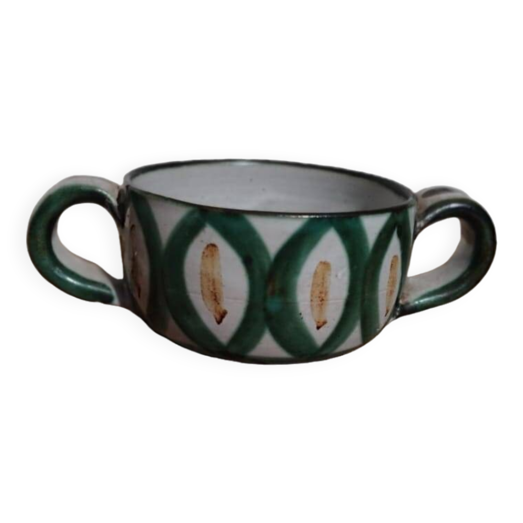 Small candy box without lid or small bowl with ears Robert Picault Vallauris