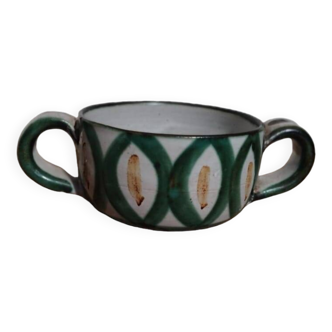 Small candy box without lid or small bowl with ears Robert Picault Vallauris