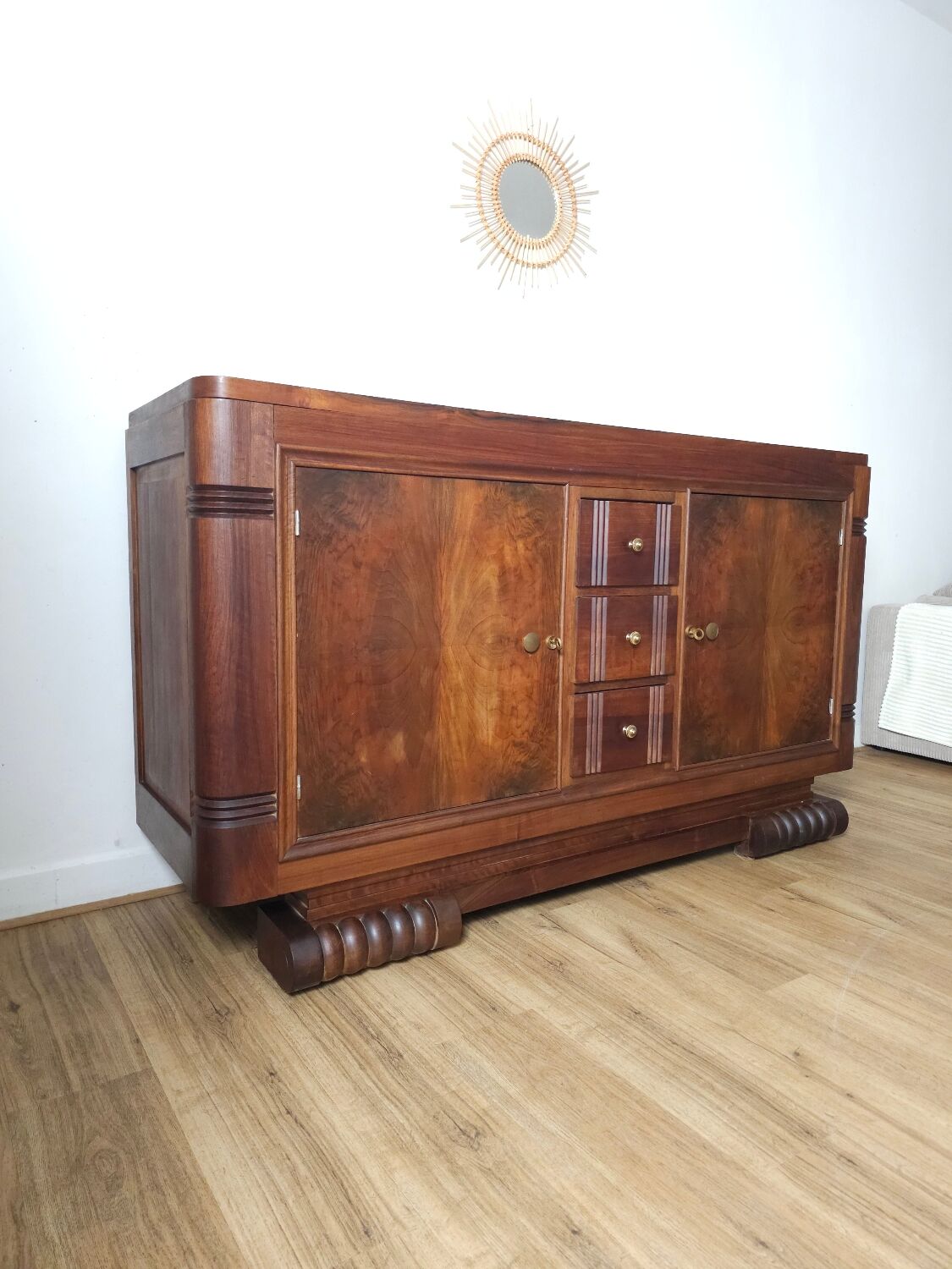 Art Deco Enfilade in Walnut, Circa 1930