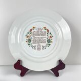 Set of 6 dessert plates Gien model Rouen Sainfoin, 1990