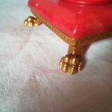 Italian-style lamp in red marble