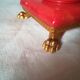 Lampe de style italien en marbre rouge