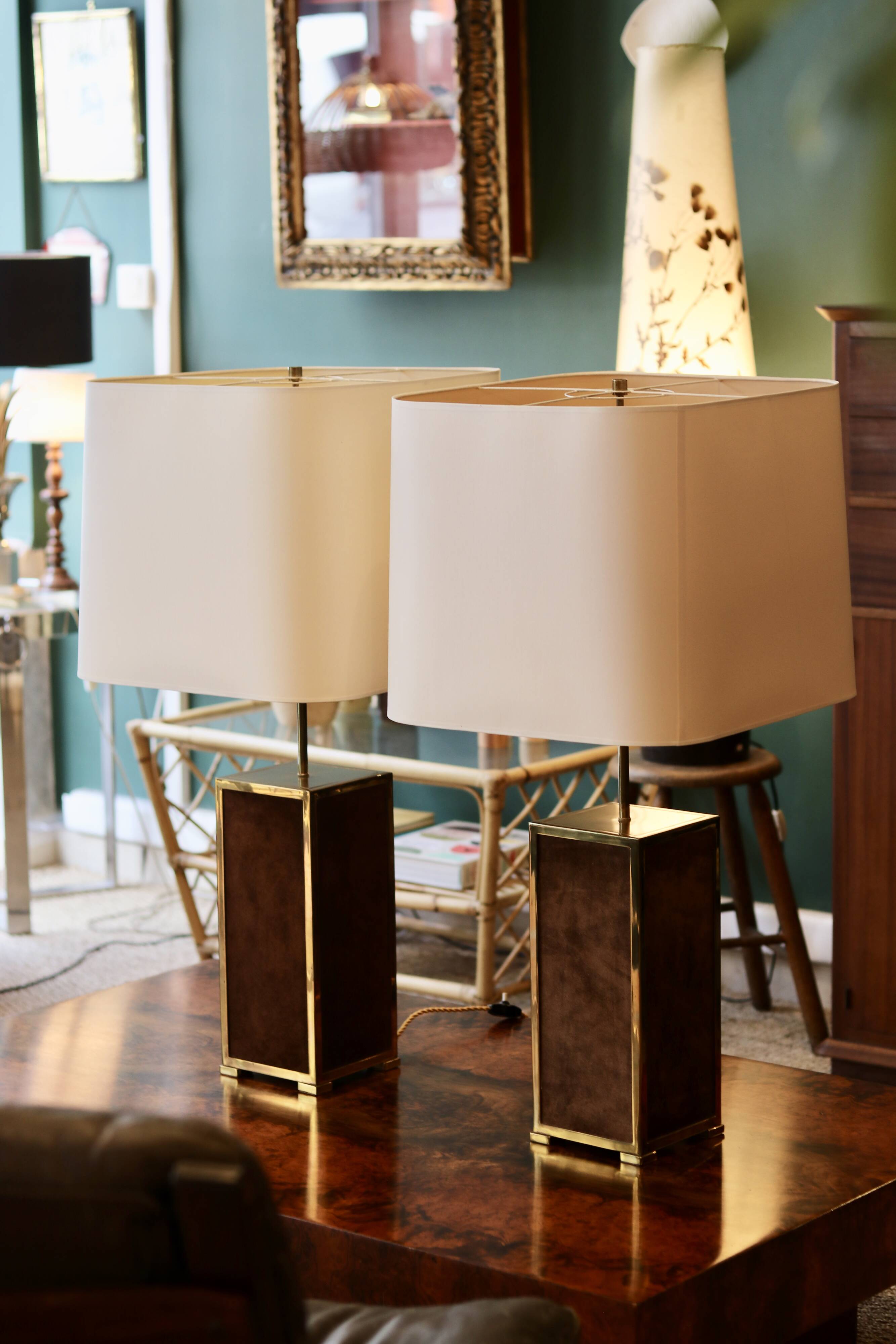 Important pair of lamps from the 70s