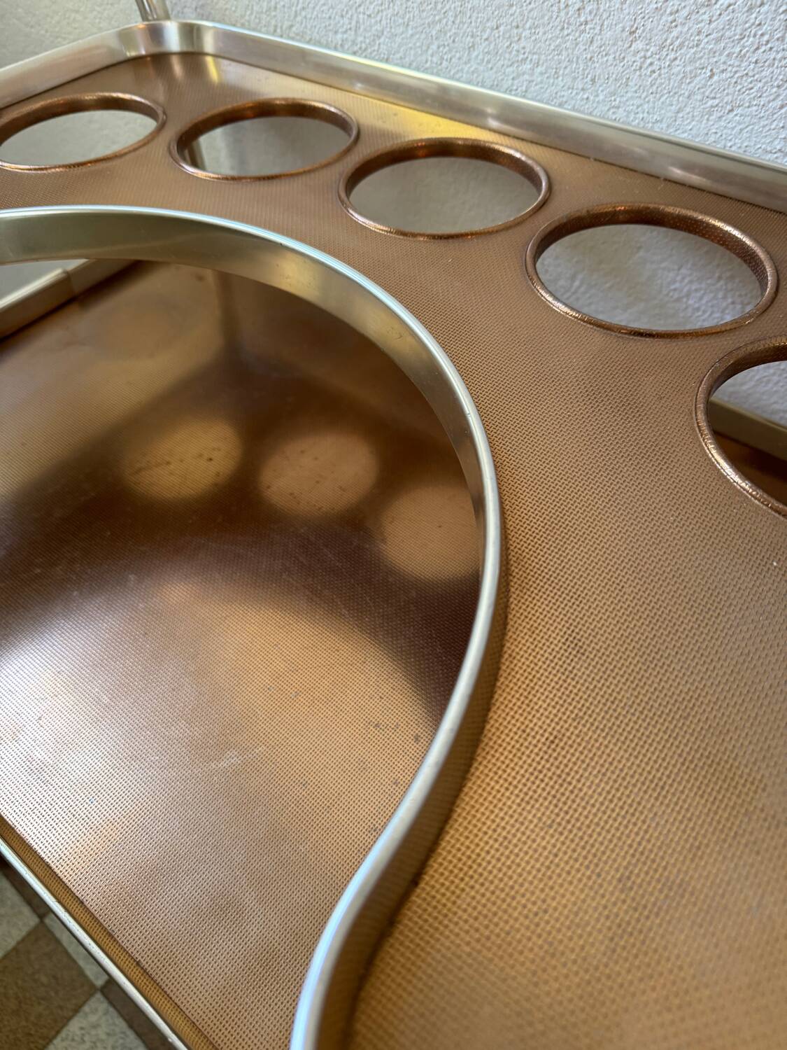 Kaymet copper and silver trolley from the 50s