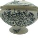 soup tureen Badonviller Théophile Fenal jasmine and butterflies decor