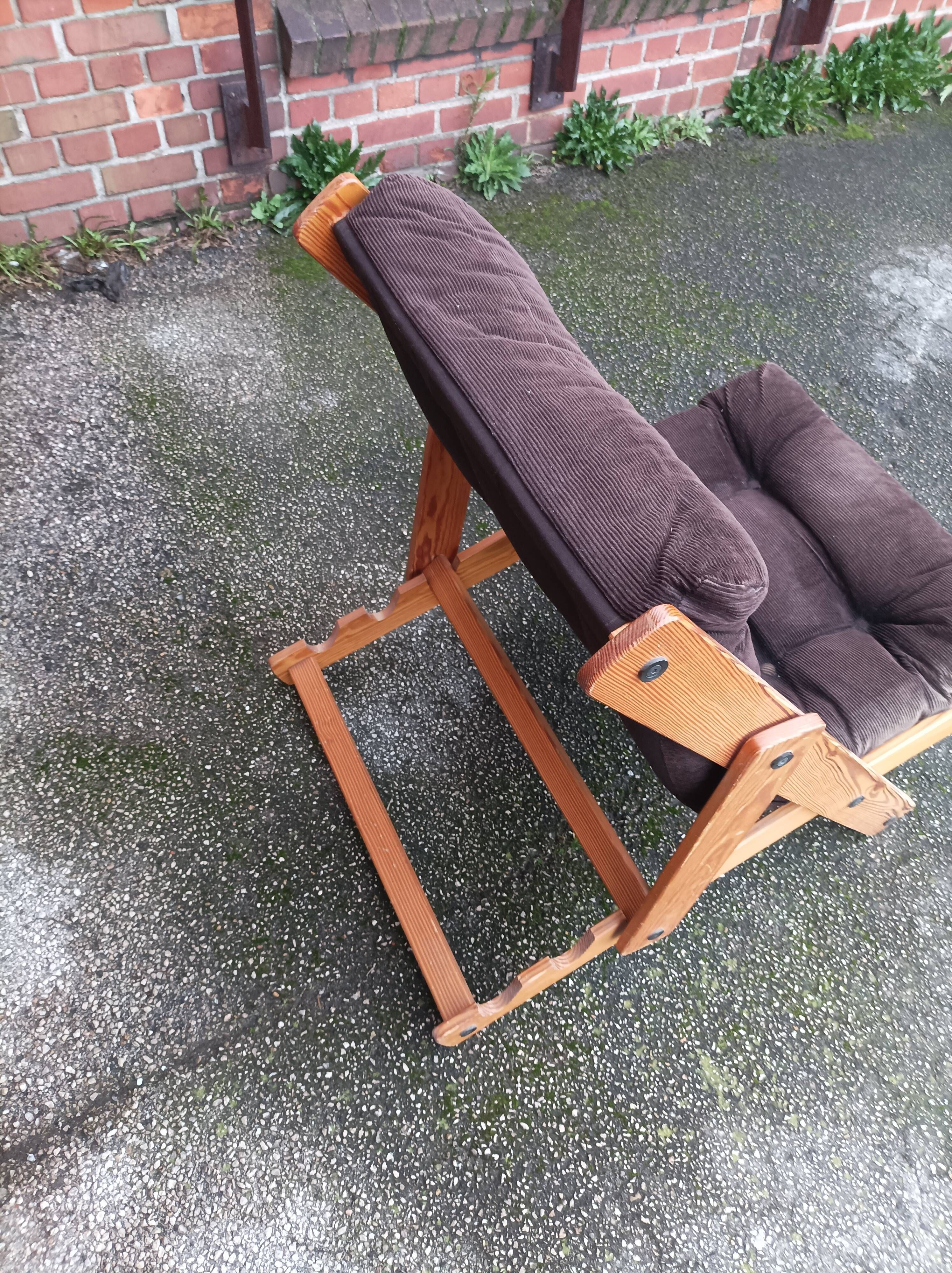Kon-tiki armchair Ikea wood velvet Gillis Lundgren vintage