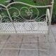 Wrought iron garden bench