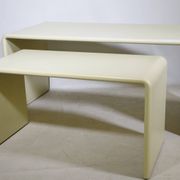 Space Age nesting desk in fiberglass, set of 2, 1970s