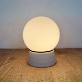 Lustre en porcelaine blanche vintage, années 1970