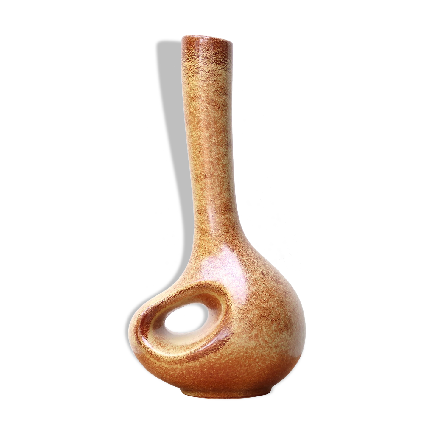 Ceramic vase by Roberto Rigon for Bertoncello, 60s