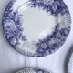 Dessert plates Sarreguemines model Jardinière 19th century