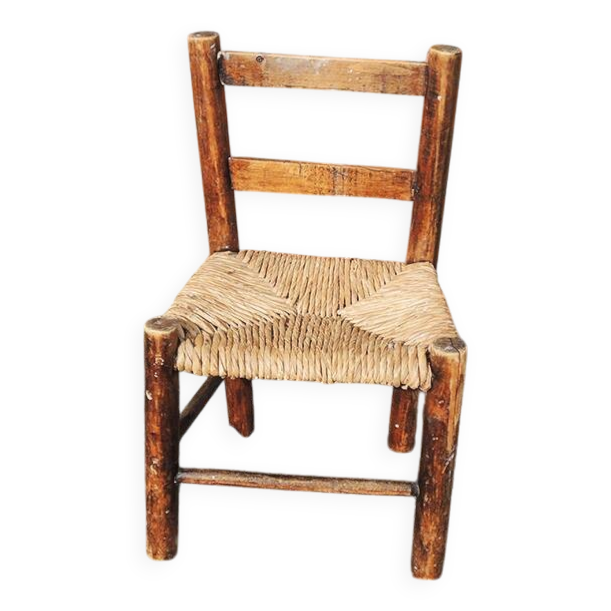 Old Straw Chair for Children