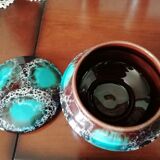 Vintage brown and king blue Vallauris candy