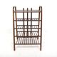 Scandinavian beech magazine rack, Sweden, 1960