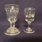 Set of 17 mismatched shot glasses