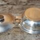 Silver-plated metal dish, Saglier brothers hallmark, silver-plated metal vegetable dish, art deco