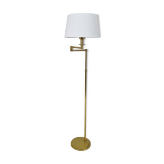 Articulated floor lamp light vintage brass gold Deknudt