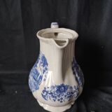 BELLE CAFETIERE /THEIERE BLEU /BLANC/SARREGUEMINES /DERBY France /JUG