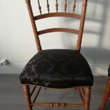 2 old chairs re-lined