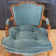 Pair of Louis XV style convertible armchairs Light wood 1900