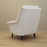 White armchair, Danish design, 1970s, production: Denmark