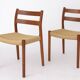 Set of 4 Niels Otto Møller Model 84 Chairs – Danish Teak & Paper Cord, 1970