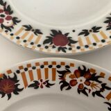 Lot de 8 assiettes à dessert anciennes Orchies Nord