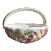 Coupe de fruit en barbotine sarreguemines
