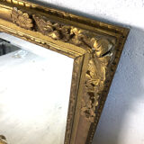 Old bevelled ice mirror 95x76cm