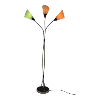 Lampadaire flexible 3 flammes du milieu du siècle années 1960