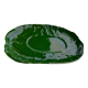 Oval flat decoration in relief