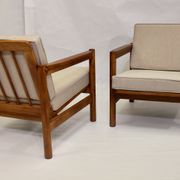 Pair of 60s Scandinavian style armchairs