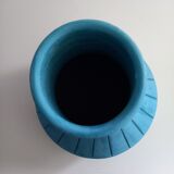 Vase bleu turquoise en terre cuite