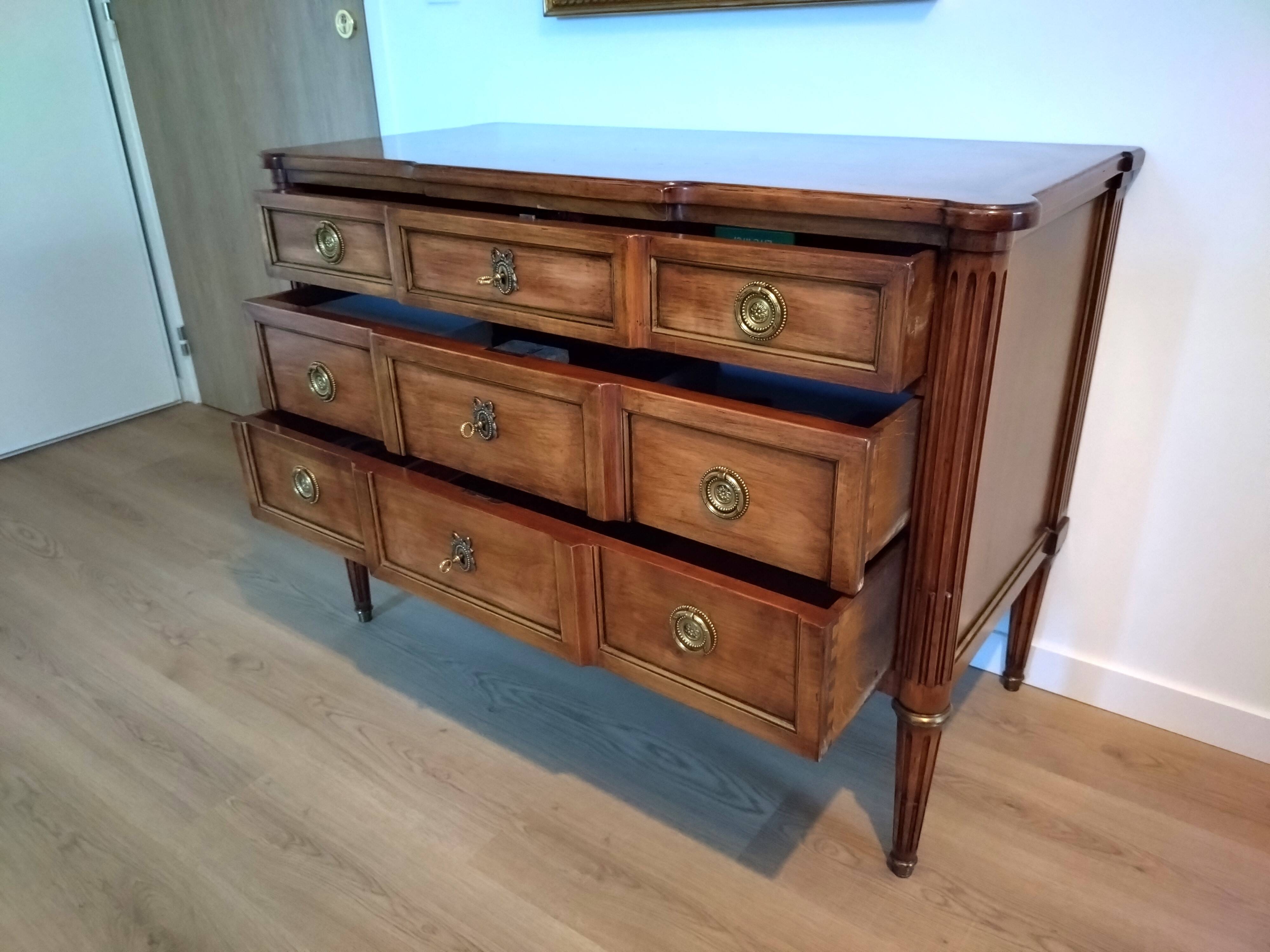 Louis XVI style chest of drawers