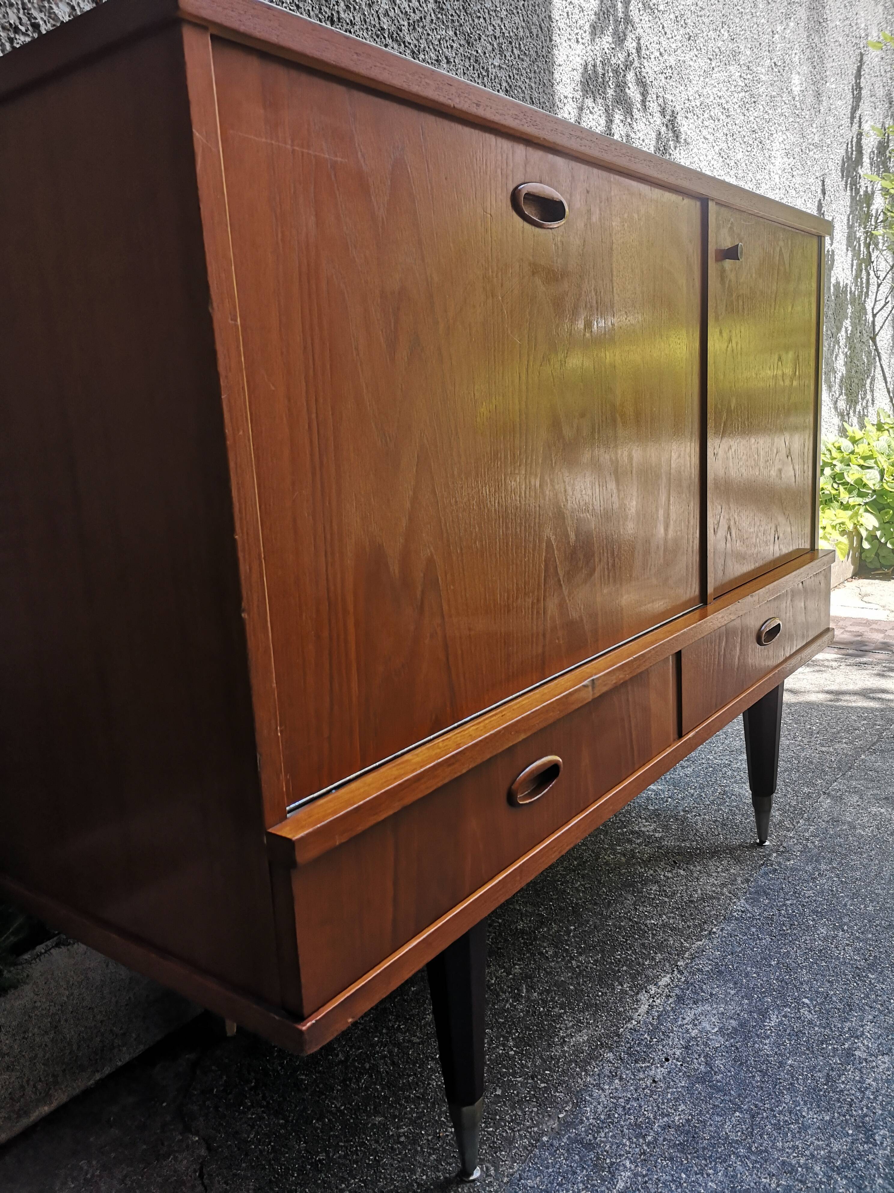 Low buffet, vintage, Scandinavian style in teak